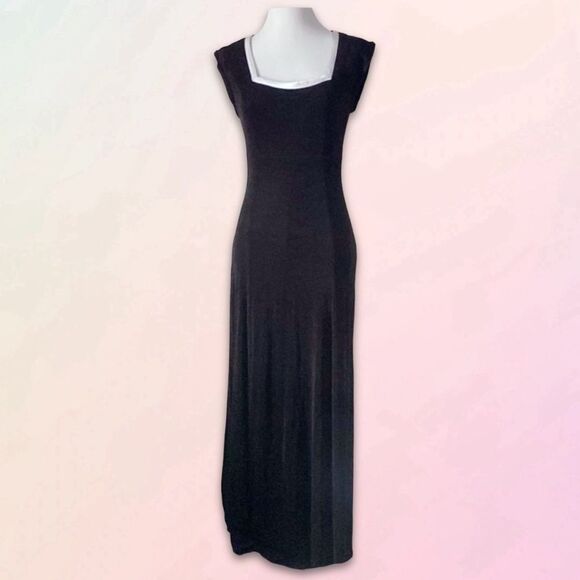 Cache, Vintage, Black, Sleeveless, Formal, Maxi Dress/Gown - Picture 1 of 16